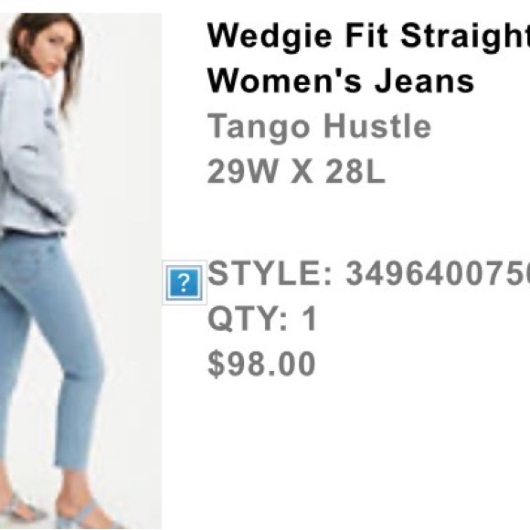 Levi's Wedgie Fit Straight Women's Jeans - Picture 7 of 8